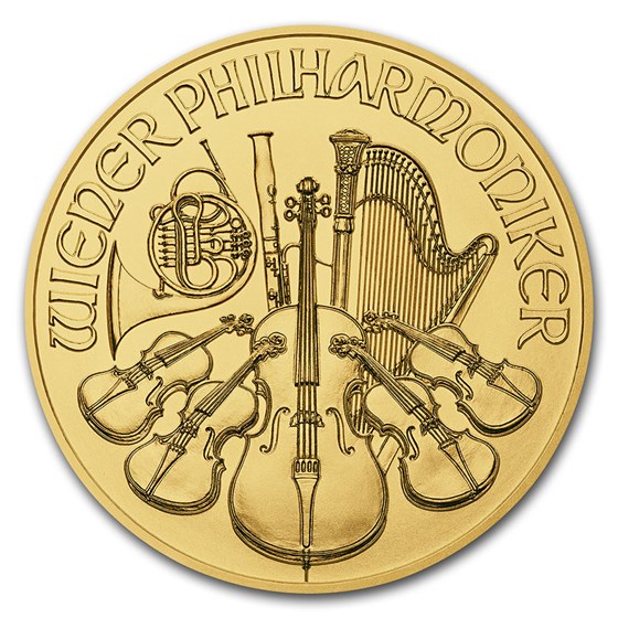 2018 Austria 1/10 oz Gold Philharmonic BU 2018 Austria 1/10 oz Gold Philharmonic BU
